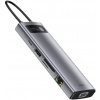 Replikátor portov Baseus Metal Gleam Series 9-in-1 Multifunctional Type-C HUB Docking Station Space Gray (CAHUB-CU0G)
