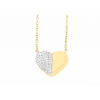 Ewena Retiazka s príveskom srdca Gold + Darčekové balenie