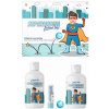 Regina Superhrdina sprchový gél 250 ml + pena do kúpeľa 300 ml + jelení loj + skákacia loptička, kozmetická sada pre deti