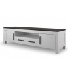 Buková komoda CARMINE WHITE K13W TV stolek Barevné provedení: Bílá - dub