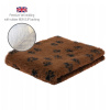 DRYBED Premium Vet Bed Small Paws hnedý + čierne labky 100 x 75 cm