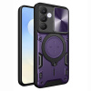 Techsuit - CamGuard Pro odolné puzdro s krytom fotoaparátu pre Samsung Galaxy S25 FE - fialové