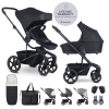 EASYWALKER Kočík kombinovaný Harvey⁵ Midnight Black XXL RWS