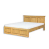 Drewmax LK702 posteľ 160 cm, jasný vosk