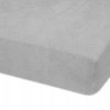 Detské prestieradlo PRIMA na matrac 160x70 cm, froté, šedá