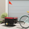 Vozík za bicykel, čierno červený 30 kg, železo-ForU-94076
