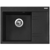 Granitový drez Sinks RIM 650 L Granblack ľavý