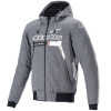 ALPINESTARS bunda CHROME IGNITION HOODIE, ALPINESTARS (šedá/bílá/černá/červená, vel. 2XL)