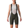 Castelli Free Unltd W Bibshort, Dark green Veľkosť: S Dobrodružstvo, komfort, ochrana a extra vrecko