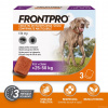 FRP FRONTPRO Tablety proti blchám a kliešťom pre psy (>25-50 kg) - 3x 136mg