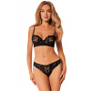 Set Obsessive Serena Love 2-pcs set Farba: Čierna, Veľkosť: XL/2XL
