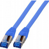 Patch kabel EFB RJ45 S/FTP, Cat.6A, Cat.7 RohCable TPE superflex, 0,15m, modrý (K5525FBL.0.15)