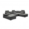 MID.YOU SEDACIA SÚPRAVA, textil, sivá, čierna - Sedačky - 002220017401