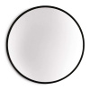 Casa Chic Fournier Nástenné zrkadlo s kovovým rámom okrúhle Ø 80 cm (EL-MIR-MET-80X80-BLK)