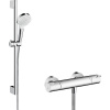 Hansgrohe 27812400 Crometta Vario sprchová súprava na stenu s termostatom, tyč 65 cm, biela / chróm
