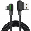 Mcdodo CA-5280 LED uhlový USB na Micro USB, 1,8m, černý