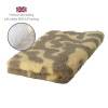 DRYBED Premium Vet Bed Swirls svetlohnedý + béžovožltý 150 x 100 cm