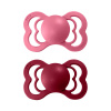 BIBS Supreme cumlíky zo silikónu 2ks - veľkosť 2, Coral / Ruby
