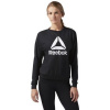 Reebok Sport Mikiny Workout Ready Activchill Crew Neck Čierna