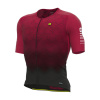 ALÉ Cyklistický dres s krátkym rukávom - R-EV1 VELOCITY - bordová M