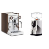 Biepi Sara PID, white/wood + Eureka Mignon Perfetto, CR chrome