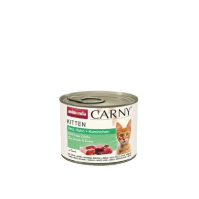 Animonda CARNY cat Kitten hovädzie, kuracie mäso a králik bal. 12 x 200 g konzerva