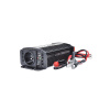 SOLIGHT Menič napätia 12V/300W, USB 500mA, kovový