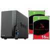 NAS server Synology DiskStation DS224+ 10 GB RAM + 32 TB (2 x 16 TB) IronWolf