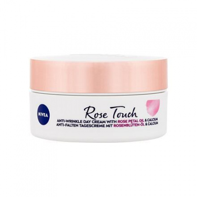 Nivea Rose Touch Anti-Wrinkle Day Cream denní pleťový krém proti vráskám 50 ml pro ženy