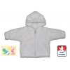 Zimní kojenecký kabátek Dětský svět Lama, bílý s ouškama vel.80