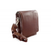 Velký hnědý kožený pánský crossbag 215-2185-40