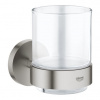 Grohe Essentials Sklo s držiakom, Supersteel 40447DC1