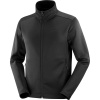 Pánska fleecová mikina Salomon OUTLINE WARM FLEECE FZ M-DEEP BLACK Veľkosť: XL