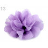 Šifónový kvet Ø8 cm - 10 ks - fialová lila - 13 (9 cm) fialová lila