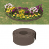 vidaXL Záhradná obruba hnedá 10 m 20 cm polyetylén - Hnedá - 23864-165326