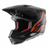 Alpinestars Supertech S-M5 Compass čierna / oranžová (Alpinestars Supertech S-M5 Compass čierna / oranžová)
