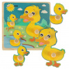 Drevené puzzle kačica kačica