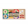 Melissa & Doug Drevené puzzle - počítanie