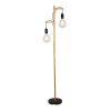 Retro a vintage svietidlo SearchLight WOODY 2LT FLOOR LAMP EU95041-2BR