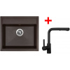 Sinks Solo 560 Marone + Enigma S čierny matný
