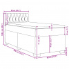 vidaXL Posteľný rám boxsping s matracom bledosivý 90x190 cm zamat - Sivá - 204952-138604
