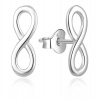 MOISS Stylové stříbrné náušnice Nekonečno E0002325
