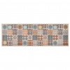vidaXL Kuchynský koberec prateľný mozaiková farba 60x180 cm - Viacfarebný - 50074-5249