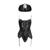 Police Costume - S/M - Black