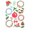 Artemio Transférové vianočné nálepky A5 Christmas berries