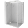 Mexen Lunar T, výklopný ľavý sprchový kút 125 x 110 cm, 8mm číre sklo, oceľový profil, 834T-125-110-97-00-L