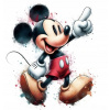 CUKROVÁ TLAČ jedlý obrázok na tortu Cukrová hmota Myšiak Mickey minnie 48 + MENO