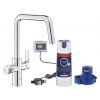 Grohe Blue Pure - Set drezovej batéria Start s filtráciou Ultrasafe, chróm 30594000