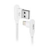SBS TECABLE90LIGK USB-A – Lightning kábel 1 m biely, 90° konektory (TECABLE90LIGK)
