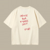 Dotyk Slov Oversized UNISEX tričko (off white) - Choose your f*cking self! F*ck! Veľkosť: XS